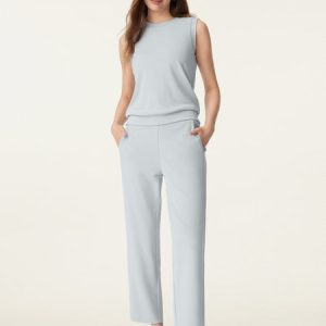Mid Rise Pull-on Tapered Pant with Pockets
