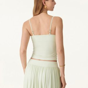 Adjustable Spaghetti Straps New Airy Bra Tank