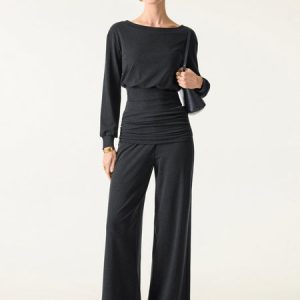 Non-Itchy Wool Blend Boatneck Bra Top