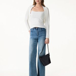 Bamboo Blend Breathable Summer Cropped Shrug Cardigan